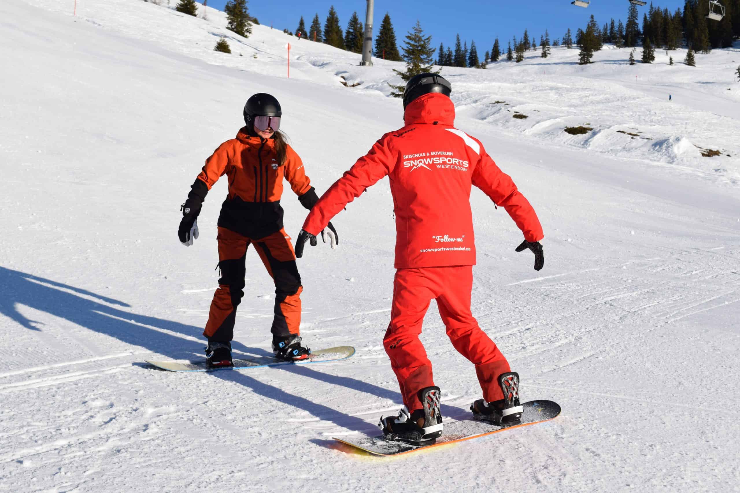 Private lesson snowboard westendorf