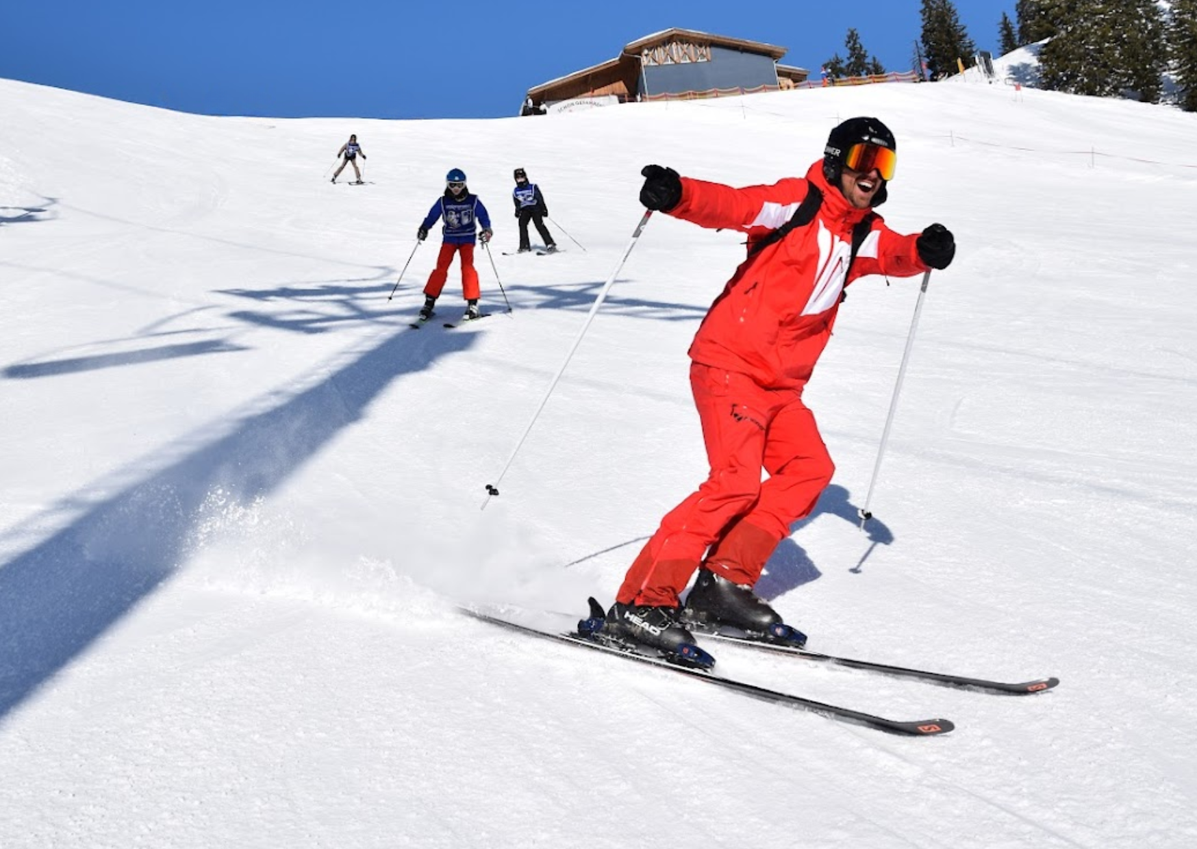 Groepsles teens (10 - 14 jaar) skiles kinderen