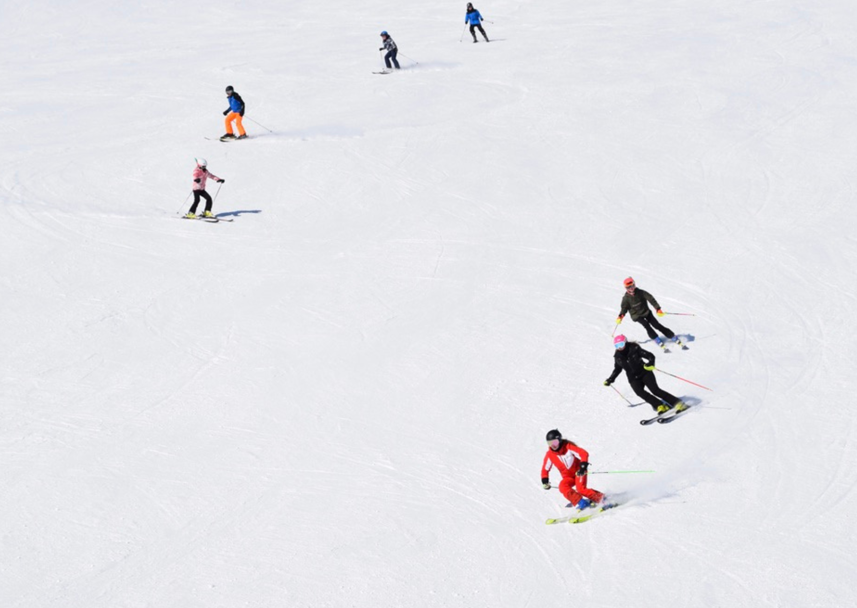 Groepsles teens (10 - 14 jaar) skiles kinderen